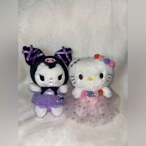 Hello Kitty & Kuromi Tutu Keychains ✨